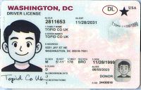 Medium Size America Washington-DC - High Quality Scannable ID