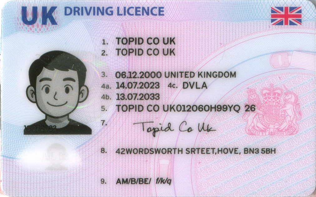 UK ID Example