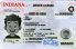 Small Size America Indiana - View 4 - High Quality Scannable ID